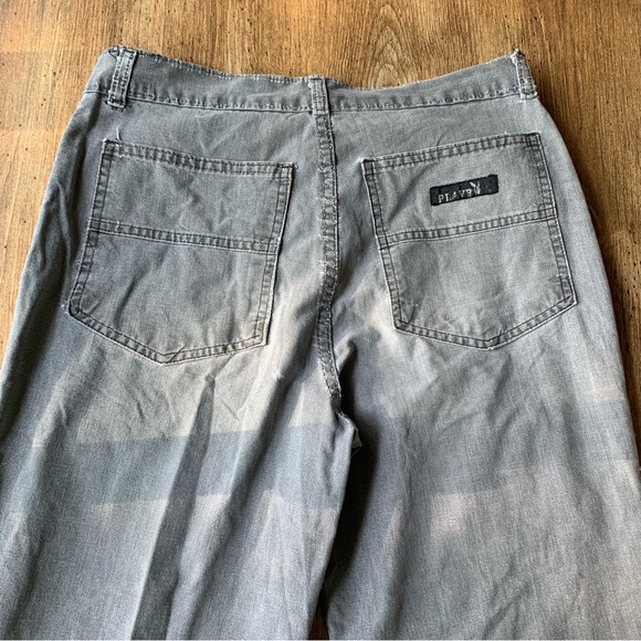 Vintage Y2K Playboy Cargo Pants Grey - Picture 3 of 8